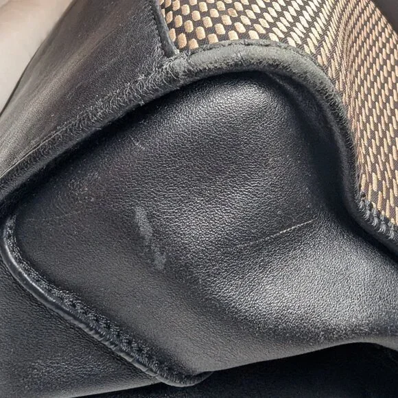 Coach Madison Carlyle Cream Black Leather Shoulder Bag Gold Hardware #32363 - Picture 15 of 16